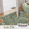 Lahome Machine Washable Back to College Series Floral Plant Floor Mat-Natural Bio-Printed Soft Rug for Living Room, School, Bedroom, or Entryway - 4 of 4
