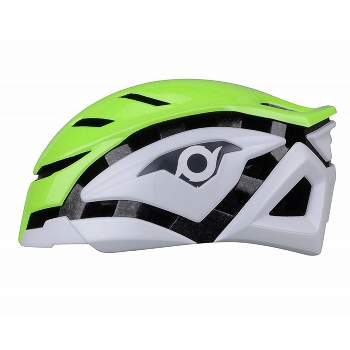Now FURI - Adult Aerodynamic Bicycle Helmet Neon Green/White L/XL