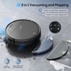 Teendow Cordless Robot Vacuum Cleaner and Mop, APP/Voice Control, Auto-Charge, 4 Cleaning Modes,Robotic Vacuum for Hardwood Floor and Rug, Black - 3 of 4