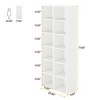 Resenkos Bookshelf, Bookcase Standing Shelf Unts,70.9" Bookcase, Modern Bookshelf with 12 Cube Storage,White - 2 of 4