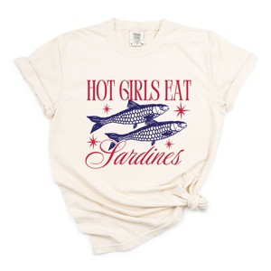 Simply Sage Market Hot Girls Eat Sardines Garment Dyed Tee - 1 of 4