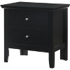 NicBex 24 Inch Nightstand with 2 Drawers,End Table,Wood Side Table with Round Knob Handles for Bedroom,Living Room - 2 of 4
