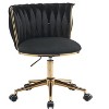 Office Desk Chair, Upholstered Home Office Desk Chairs with Adjustable Swivel Wheels - 2 of 4
