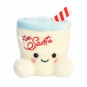 Aurora Mini Kris Milk Palm Pals Festive Stuffed Animal White 4" - 1 of 4