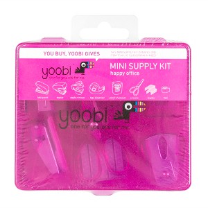 Yoobi Mini Office Supply Kit - Pink