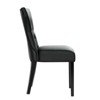 Set of 2 Silhouette Dining Chairs Black - Modway: Faux Leather Upholstered, Hourglass Shape, Tapered Legs - 4 of 4
