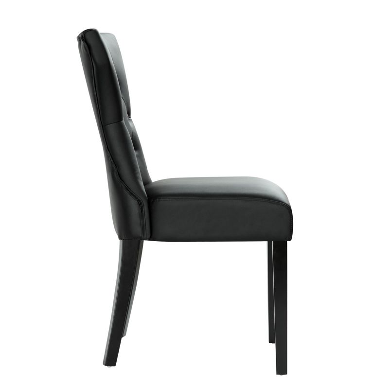 Silhouette Dining Vinyl Side Chair Black - Modway, 5 of 8