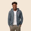 Dalix Donut Embroidered Hoodie Fleece Sweatshirt Zip Front Mens - 3 of 4