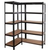 Storage Shelves Heavy Duty,5-Tier Industrial Adjustable Metal Industrial Utility Shelf Rack for Kitchen, Laundry Room, Pantry, Warehouse, Basement - 4 of 4