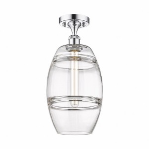 Vaz - 1 Light Semi-Flush Mount In Industrial Style-11.13 Inches Tall and 8 Inches Wide - 1 of 1