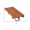 HomeRoots 36" Premium Wall Mount Teak Shower Bench - 3 of 4