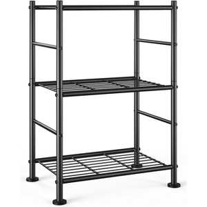 Itopfox Storage Shelves - 3 Shelf Organizer, Sturdy Metal Garage Shelving with Adjustable Leveling Feet, Space-Saving Shelves Organizer for Pantry - 1 of 4