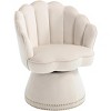Swivel Barrel Accent Sofa Chair, 360 degree Swivel Round Sofa 300 Lbs Load Bearing Capacity for Living Room Bedroom Office Lounge Arm Chair - 3 of 4