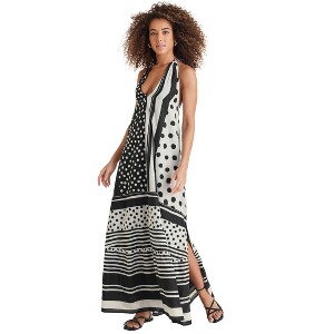 VENUS Womens Deep V Halter Maxi Dress - 1 of 4