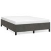 Bed Frame Dark Grey Velvet, Plywood, Engineered wood Full Storage - 2 of 4