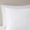 3Pcs Reversible coverlet Set Soft Microfiber Quilted Check Pattern Hypoallergenic Polyester Fill - 4 of 4
