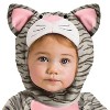 Fun World Infant Girls' Striped Kitten Jumpsuit Costume - 2 of 3