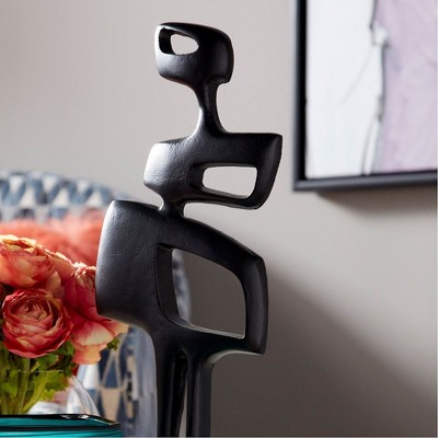 Ocean Blue and Frost Glass Vase with Swirl Pattern