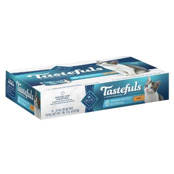 Blue Buffalo Tastefuls Pate Chicken Entrees Kitten Premium Wet Cat Food - 3oz/6ct