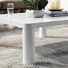 Acekool Modern Coffee Table, Thickened 1.54" MDF Top, 4" Diameter Legs, Easy Clean, Minimalist Style, for Living Room - 4 of 4