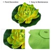 Unique Bargains Artificial Lotus Flower for Garden Ponds Pool Decoration 6 Pcs - 3 of 4