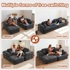 104'' Chenille Boneless Modular Sectional Sofa with Chaise and Deep Memory Foam Seat - 2 of 4