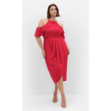 open lace back dress Siren Gown in Intense Red by Anna Triant Couture