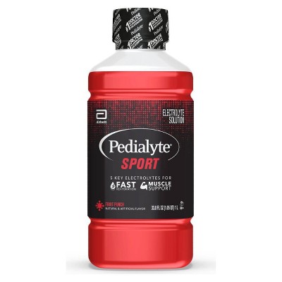 Pedialyte Sport Electrolyte Solution - Fruit Punch - 33.8 fl oz