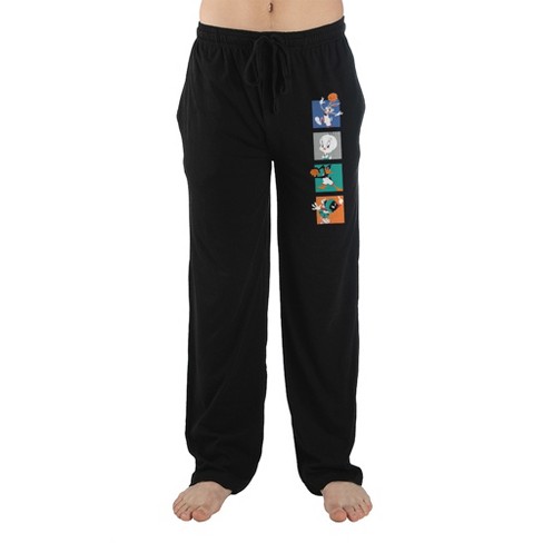 Space Jam 2 A New Legacy Animated Movie Men's Black Sleep Pajama Pants ...