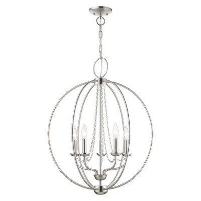 Livex Lighting Arabella 5 - Light Chandelier in  Brushed Nickel