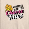 Women's - Mean Girls - Cheese Fries Lightweight French Terry Wide Neck Long Sleeve Shirt - 2 of 4