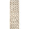 Nuloom Vania Chevron Jute Area Rug, Runner 2' 6" x 8', White - 2 of 4