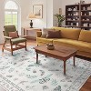 Acekool Floral Insect Area Rug - Washable 5x7 Non-Slip Carpet for Bedroom & Living Room - 3 of 4