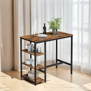 Bar Table Bar Height Table Bar Counter Table Coffee Bar Table Bar Table With Storage Kitchen Bar Table High Top Kitchen Table Pub Tables - 1 of 4