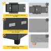 Yaheetech 3-in-1 Convertible Sleeper Chair Sleep Bed, Dark Gray - 4 of 4