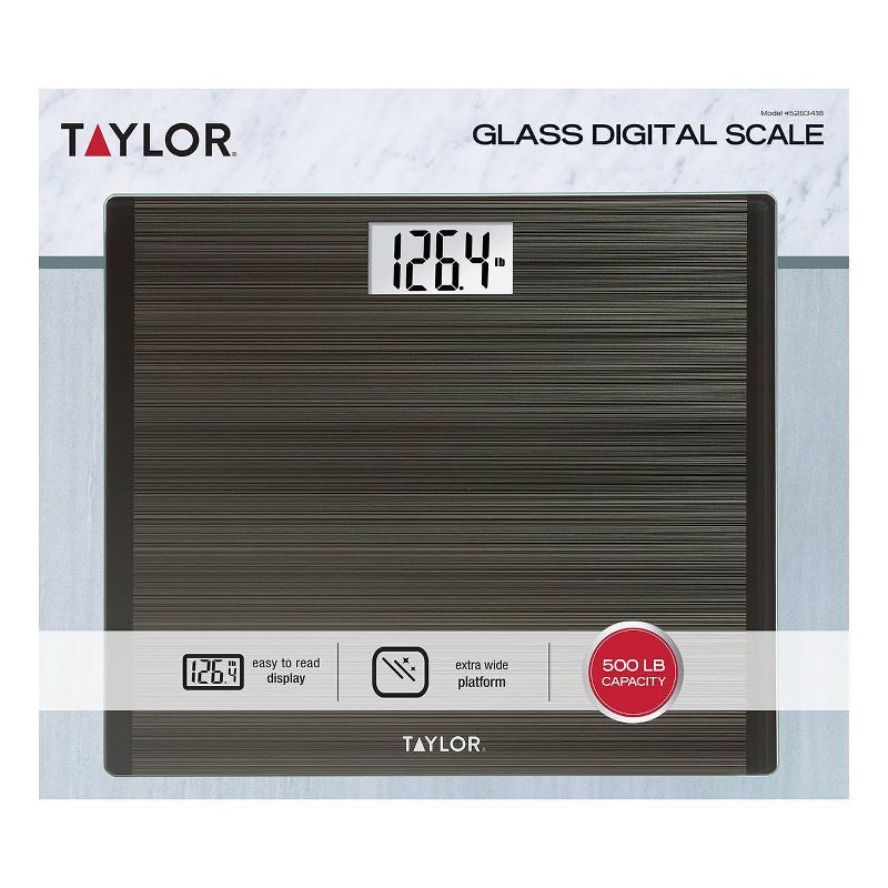 Wide Platform and High Capacity Digital Scale Black - Taylor, 6 of 7