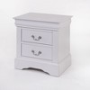 NicBex Nightstand with 2 Drawers,22 inch /21 inch Side Table with Metal Handles and  Elegant Finish,Classic Bedside Table for Bedroom,Living Room - 3 of 4