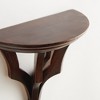 Plum & Post 3.75" x 7.75" Bennett Mango Wood Antique Brown Finish Small Decorative Wall Bracket Floating Shelf - 3 of 4