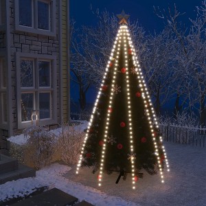 vidaXL Christmas Tree Net Lights with 400 LEDs Cold White 157.5" - 1 of 4