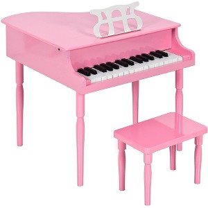 Best Choice Products Kids Classic 30-Key Mini Piano w/ Lid, Bench, Folding Music Rack, Song Book, Stickers - 1 of 4