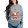 I Did It All For The Cookies Santa - Women's Garment Dyed Long Sleeve Graphic T-Shirt - 3 of 4