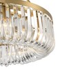 Possini Euro Design Jenna Modern Ceiling Light Semi Flush-Mount Fixture 28" Soft Gold 8-Light Clear Glass for Bedroom Kitchen - 3 of 4