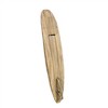 HomeRoots Set of Three Brown Black And Natural Distressed Solid Wood Surfboard Hanging Dimensional Sculptures - 4 of 4