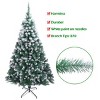 Syemin Artificial Trees 7FT Spray White PVC Christmas Tree 870 Branches Holiday Season Indoor Outdoor Decoration, Green, 40"*40"*84" - 2 of 4