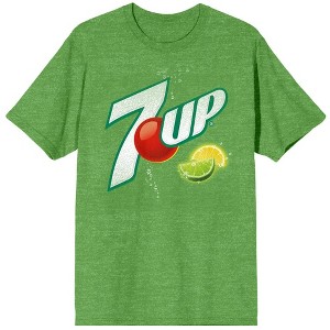 7UP Logo Women's Heather Green T-Shirt - 1 of 3
