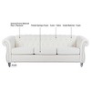 Sapphtopaz Couches for Living Room Sofa Sleeper Sofa with Rolled Arm and Tufted Backrest Sofa Bed Cloud Couch for Bedroom,Black - 2 of 4