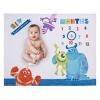 NoJo Disney Monsters, Inc. White, Blue, and Green, New Scarer Recruit Super Soft Photo Op Milestone Baby Blanket - 2 of 4