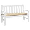 vidaXL Beige Garden/Patio Bench Cushion - Oxford Fabric, Water-Resistant Seat Pad 47.2"x19.7"x2.8" - 2 of 4