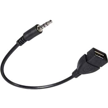 Adaptateur usb type c vers jack 3.5 mm câble audio femelle compact - noir  ADA-USBC-35-BK - Conforama
