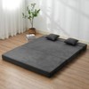 VEVOR Folding Sofa Bed, 3-in-1 Foldable Couch Bed with 2 Pillows and Washable Cover, 25D High Density Memory Foam Sleeper Chair Bed, Dark Grey(Queen) - 2 of 4